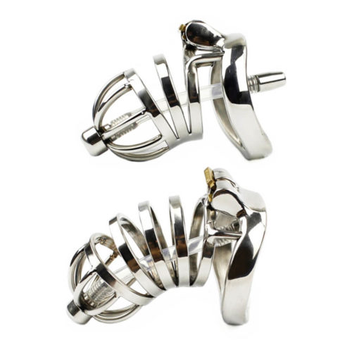 Stainless Steel Urethral Chastity Cage Sissy Sex Toy