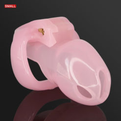 HT-V4 Resin Sissy Chastity Cage Pink Small