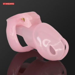 HT-V4 Resin Sissy Chastity Cage Pink Standard
