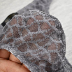 Sissy Lace Pouch Panties Mens Thongs Sexy G-String Underwear Grey Detail