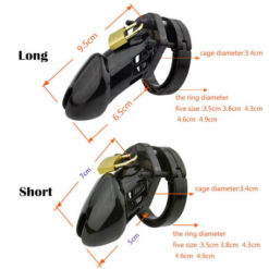 Sissy Maid Plastic Male Chastity Cage Size Chart