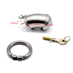 Completely Enclosed Stainless Steel Male Chastity Tube Long Package