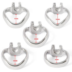 Heavy Bondage Stainless Steel Holy Trainer Chastity Cage Ring Sizes