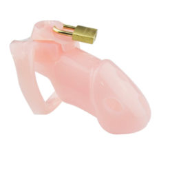 Holy Trainer V2 Plastic Sissy Chastity Cage Pink
