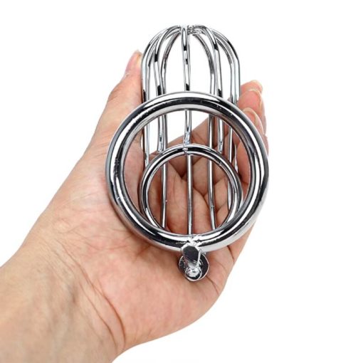 Large Birdcage Steel Male Chastity Device Bottom