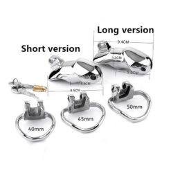 Penis Torture Stainless Steel Holy Trainer Chastity Device Sizes