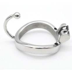 Sissy Chastity Cage With Catheter Stainless Steel BDSM Bondage Toy Ring
