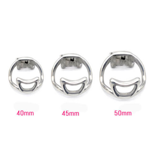 Sissy Chastity Electric Cock Cage Stainless Steel BDSM Sex Toy Ring Size