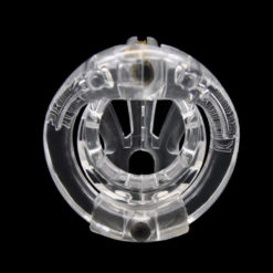 Sissy Maid Plastic Hinged Chastity Device BDSM Sex Toy Transparent Back