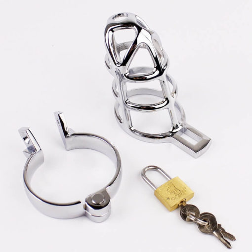 Super Breathable Male BDSM Chastity Device With Hinged Ring Package