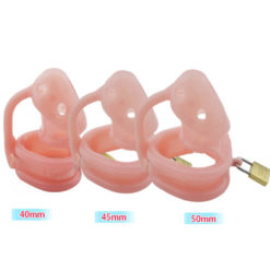 Male Silicone Cock Cage With Spikes For Sissy Maid Ring Size