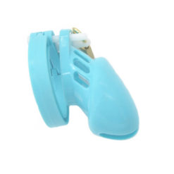 Sissy Maid Silicone Chastity Device BDSM Sex Toy Blue Small