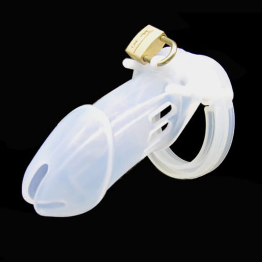 Sissy Maid Silicone Chastity Device BDSM Sex Toy Transparent Standard