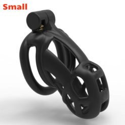 3D Printed BDSM Cobra Chastity Cage V1 Black Small