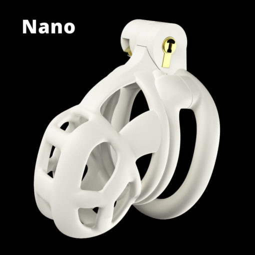 3D Printed BDSM Cobra Chastity Cage V1 White Nano