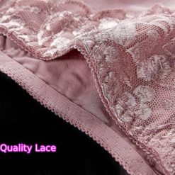 Sissy Lace Cotton Panties Briefs Plus Size U type Penis Pouch Underwear Pink Material