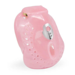 Cock And Ball Chastity Cup With Vent Holes Pink
