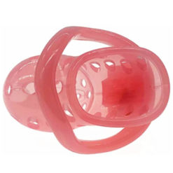 Pink Chastity Cage With Vent Holes Pink Short Bottom