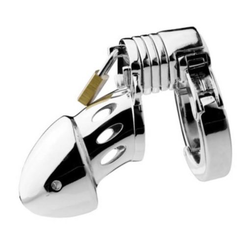 Adjustable Metal Hinged Chastity Device For Beginners Main