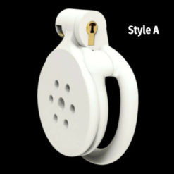 New 3D Printed Super Short Flat Cobra Chastity Cage StyleA White