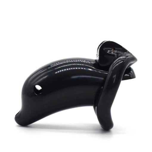 The Dolphin Chastity Cage Black Right