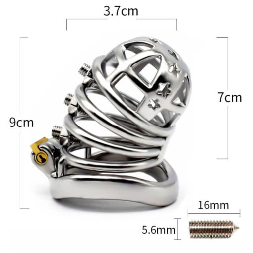 The Hedgehog Spiked Male Chastity Device Size