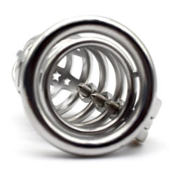 The Hedgehog Spiked Male Chastity Device With Round Ring Inside Spikes