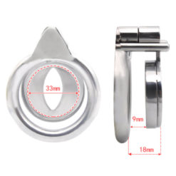 1 Inch Steel Micro Chastity Cage Size