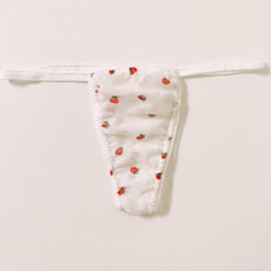 Girly Floral Berry G-String Berry Front