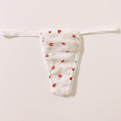 Girly Floral Berry G-String Berry Front