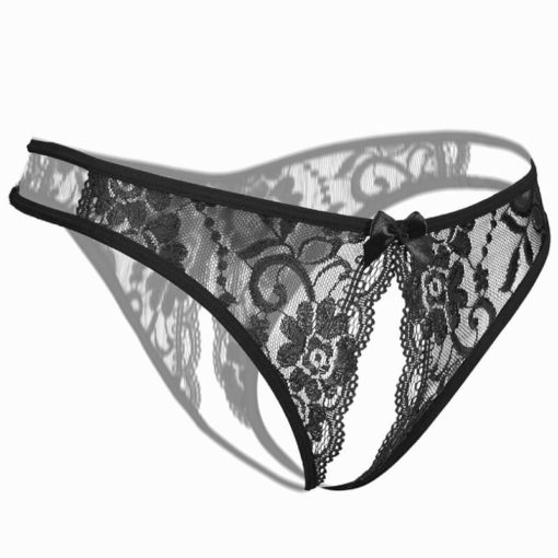 Sissy Mens Erotic Sheer Crotchless Lace Underwear