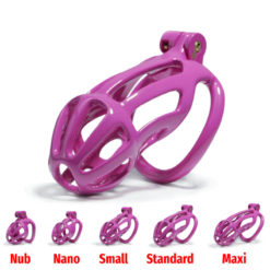 Sissy Princess Resin Chastity Cage Purple