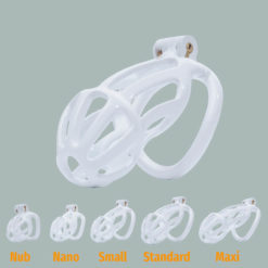 Sissy Princess Resin Chastity Cage White