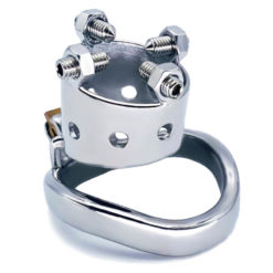 Stainless Steel Kali's Teeth Male Chastity Device Front