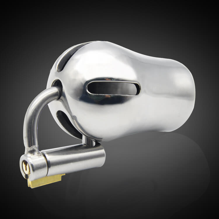 Steel Male Chastity Device With Titanium PA Lock