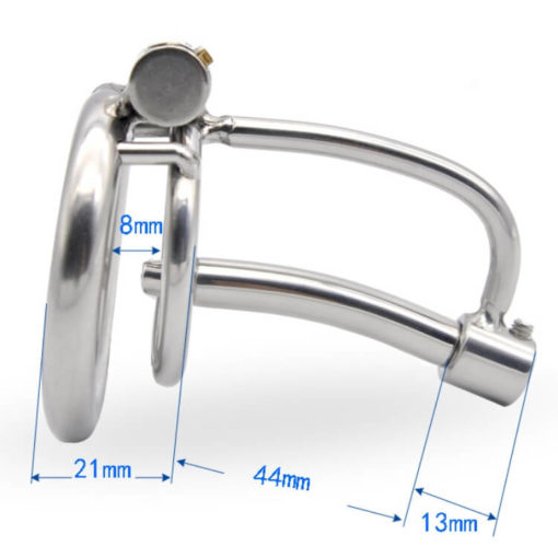 Steel Chastity Device With Replaceable Urethral Tube Cage Size