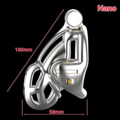 Steel Vice Double Lock Chastity Device Nano Size