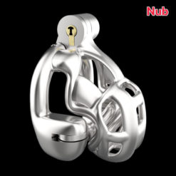Steel Vice Double Lock Chastity Device Nub