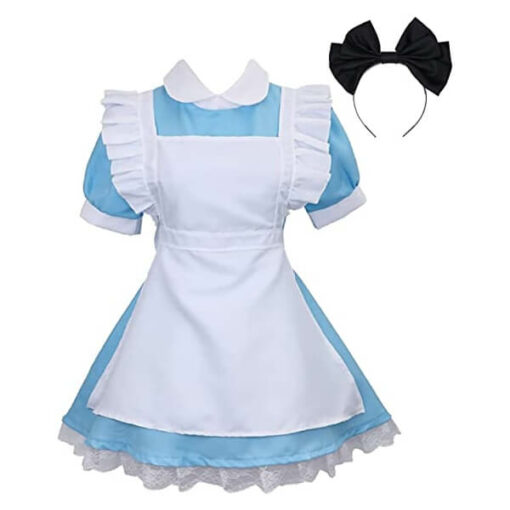 Blue Alice Maid Dress Lolita Cosplay Costume
