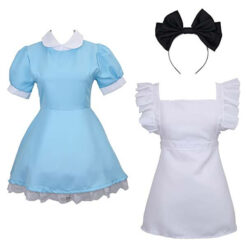 Blue Alice Maid Dress Lolita Cosplay Costume Accessories