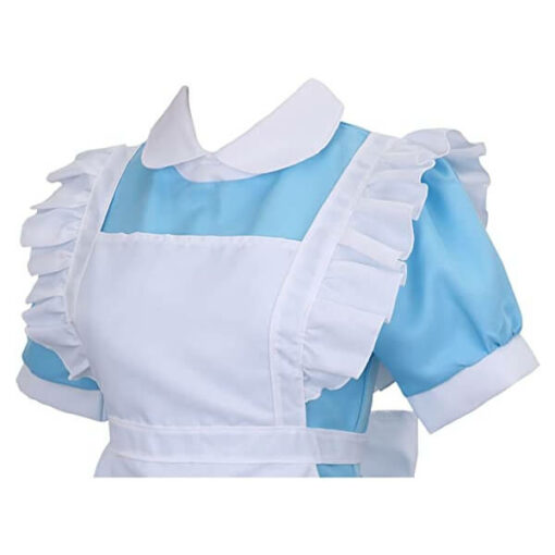 Blue Alice Maid Dress Lolita Cosplay Costume Top