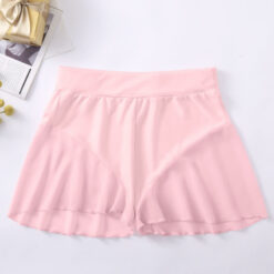Hot Micro Mini Skirt Culotte Shorts Pink Front