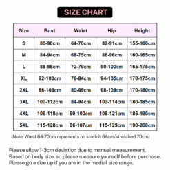Mirror Black PU Latex Sissy Hooded Bodysuit Size Chart