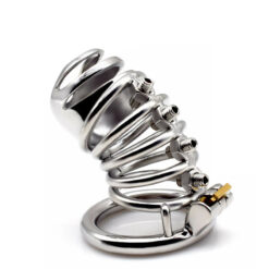 Nuts And Spikes Male Chastity Device Round Ring Left