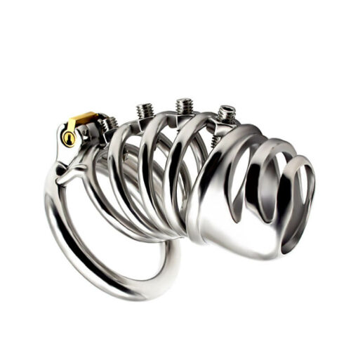 Nuts And Spikes Male Chastity Device Round Ring Right