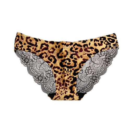 Sexy Lace Plus Size Ice Silk Seamless Bikini Tiger Leopard