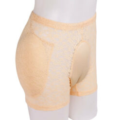 Sponge Padded Abundant Buttocks Boxer Brief With Fake Vagina Complexion Model Side