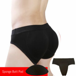 Sponge Padded Butt Lift Hiding Gaff Panty Black Sponge Pad