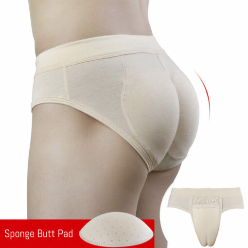 Sponge Padded Butt Lift Hiding Gaff Panty Complexion Sponge Pad