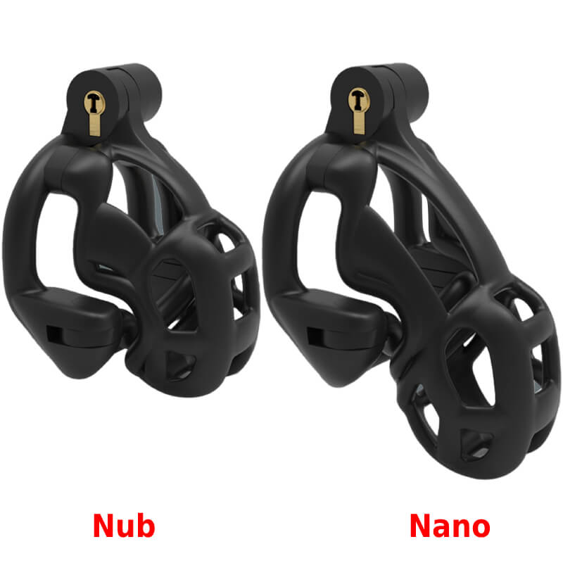 Anti Pullout Double Lock Chastity Cage With Scrotum Bar